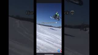 I Jumped Over A Truck On a Snowmobile! #shorts