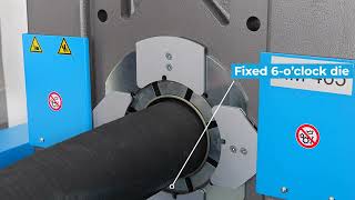 UNIFLEX HM 465: a versatile production crimper for extra-large fittings.