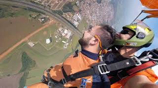 Salto de Paraquedas do Mauricio na Queda Livre Paraquedismo 05 05 2018