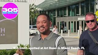 Will Smith spotted at Art Basel by @305shock