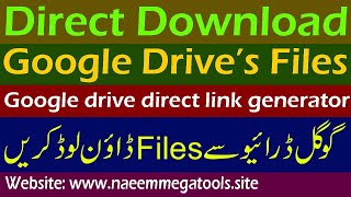 How to download files from google drive How to direct download google drive files #infoghar