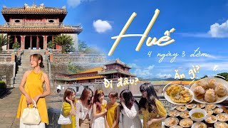 Review Du Lịch Huế 4 Ngày 3 Đêm | Đi Đâu, ăn gì, ở đâu? | Vi Vu Cùng Linh