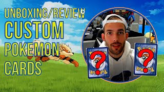 Custom Pokemon Cards Unboxing/Review