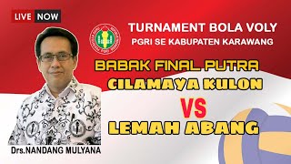 🔴FINAL ! BOLA VOLY  PUTRA HUT PGRI SE KABUPATEN KARAWANG // PGRI CILAMAYA KULON VS PGRI LEMAH ABANG