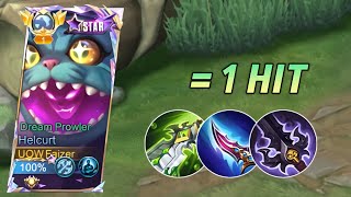 NEW META HELCURT BEST 1 HIT BUILD 2024! (insane damage) - MLBB