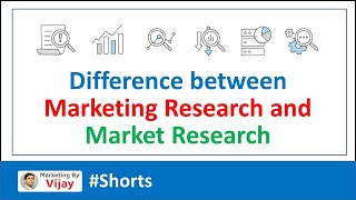 Difference between Marketing Research and Market Research I #Shorts I Dr. Vijay Prakash Anand