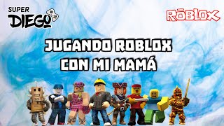 Jugando Roblox con mi mamá