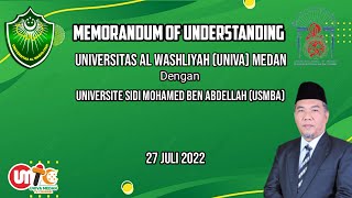 MOU ANTARA UNIVERSITY SIDI MOHAMED BEN ABDELLAH (SMBA) AND UNIVERITAS AL WASHLIYAH (UNIVA) MEDAN