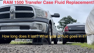 How to Change the Transfer case fluid on a RAM 1500 and what fluid can be used!?