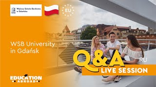 WSB University Gdańsk - Study in Europe | Programs, Admission, Scholarships | Q&A