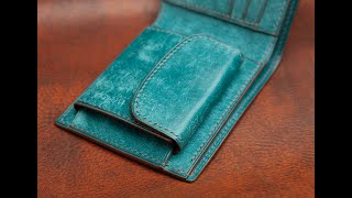 Bifold Wallet Leather With Pocket  Nemesis &  Pueblo Ortensia - NEW with Photo