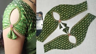 Blouse sleeves Designs/बाजू का डिजाइन/baju ka new design cutting & stitching/Cut aasteen design.