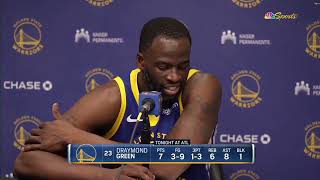 Draymond Green Postgame Interview | Golden State Warriors fall to Atlanta Hawks 141-134