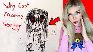 TERRIFYING CHILDRENS DRAWINGS WITH CREEPY BACKSTORIES...