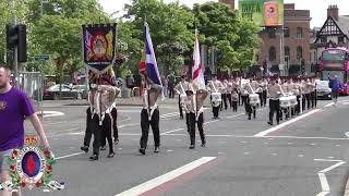 Rising Sons Of The Valley Kilkeel FB @ South Belfast Young Conquerors FB Parade 27/07/24