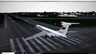 Prepar3D v3 | ИЛ-62 новый | MyNL | Стандартный заход по НВ-ПБ | Голосовой ассистент на Русском