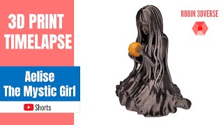 ☝️ 3D Printed Aelise the Mystic 🔮 || 3D Printing Timelapse #Shorts