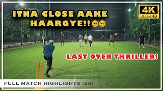 | BOX CRICKET FULL MATCH HIGHLIGHTS 😍| 12 NEEDED IN LAST 2 BALLS 🔥| Last Over Thriller |