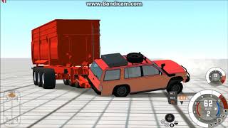 BeamNG drive - Different Trucks vs Krampe Big Body trailer