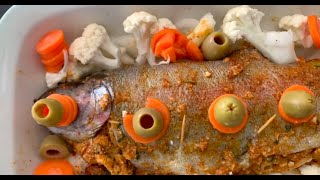 HEALTHY STUFFED FISH/ سمك محشي صحي بالخضروات