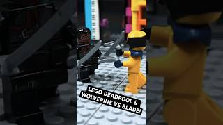 LEGO WOLVERINE AND DEADPOOL FIGHTS BLADE! #shorts #marvel #legos #tiktok