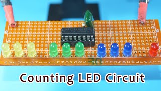 LED Counting Circuit 😱😱Using CD 4060 IC |Electronic Circuit Project for Beginners @MMtechno88