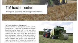 Krone Round Baler Controlling Tractor Option Overview TIM