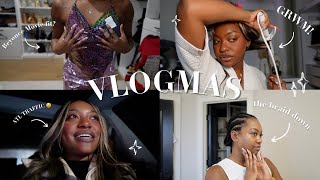 VLOGMAS | Beyonce Movie Night + GRWM wig install and curl edition!