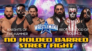 Brotherhood of Violence vs Knights of the Hammer | NXT WRESTLEMANIA IV | CAW UNIVERSE MODE | WWE2K23