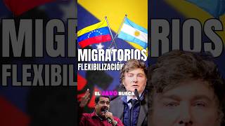 FLEXIBILIZACIÓN TRÁMITES MIGRATORIOS #Milei a #Venezolanos