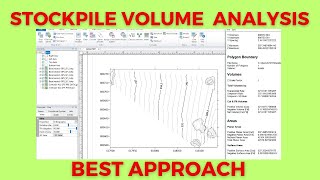 Stockpile volume analysis|| volume calculation