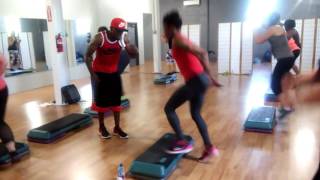 GrooverStep with *MikeSwaGG*! Had to workout my Sis! Tamyra Hubbard "Hard Work"!