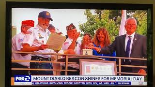 DANVILLE MEMORIAL DAY 2023 MOUNT DIABLO BEACON LIGHTING CEREMONY