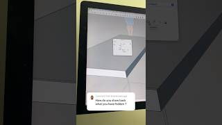 How do you show back what you have hidden? #sketchup #3d