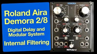 Roland Aira Demora - Digital Delay - Sound Demo - Internal Filtering