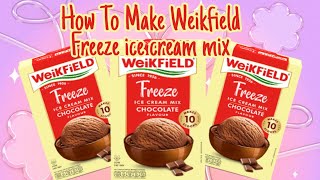 How To Make Weikfield Freeze 🍨 mix Chocolate flavor, review