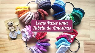 Como fazer uma Tabela de Amostras de cores