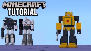 MINECRAFT : How To Build G1 Bumblebee From Transformers