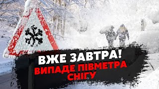 💥Экстренно! СНЕЖНАЯ БУРЯ накроет ВСЮ УКРАИНУ. Мороз, сугробы до ПОЛУТОРА МЕТРОВ. Прет ЛЕДЯНОЙ фронт