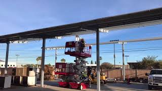 Solar Canopy Installation at VCSD Cabinets 2018