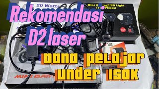 Rekomendasi Lampu tembak dana pelajar dibawah harga 150 ribu udah dapat 1 pasang ada d2 laser pro