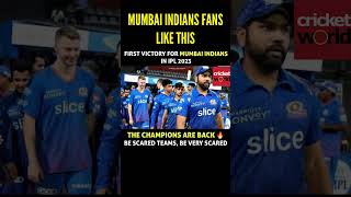 First victory for MI in IPL 2023 #icc #cricket #ipl #sport #ipl2023