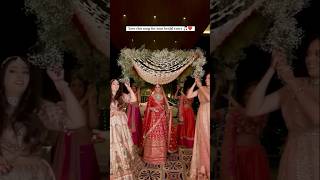 Bride entry with bridesmaids #viralvideo #trending #shortsfeed#foryou