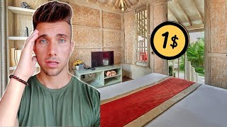 OVERNIGHT in the CHEAPEST HOTEL in BALI | $1/Night 😱