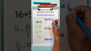 Cálculos directos - multiplicación. 😌✌️ #ingedarwin #matematicas