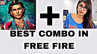 Best combo in free fire ❣️👩‍❤️‍💋‍👨 // Mia Khalifa 😍 + Tatsuya🗿