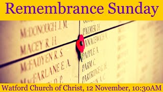 "What Will We Be Remembered For?" | Remembrance Sunday 2023 | Malcolm Cox