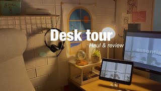 desk tour + shopee haul 🌻📒 | Simple minimalis aesthetic