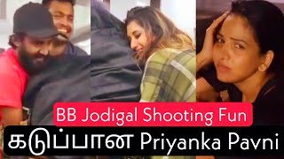 Amir Trolling Pavni 🤣 Priyanka In Bigg Boss Jodigal Shooting Spot