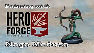 Painting with Heroforge 18 - Naga - The Harryhausen Medusa